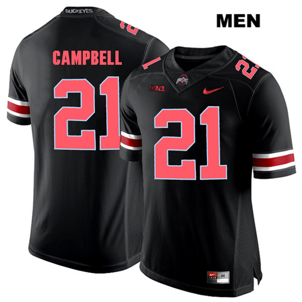 Ohio State Buckeyes Men's Parris Campbell #21 Red Number Black Authentic Nike College NCAA Stitched Football Jersey FG19U82OO